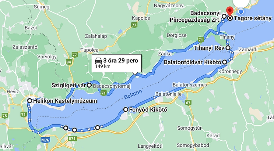 VespaTura motoros programok a Balaton körül Nyugat-Balaton Vespa túra kirándulás