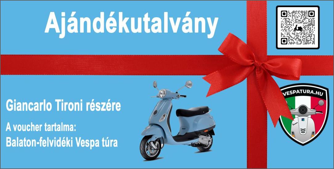 Vespa túra voucher